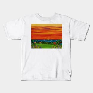 Island Sunset Kids T-Shirt